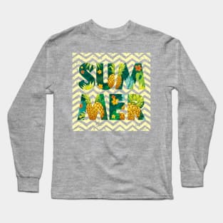 Pineapple Summer Vibes Long Sleeve T-Shirt